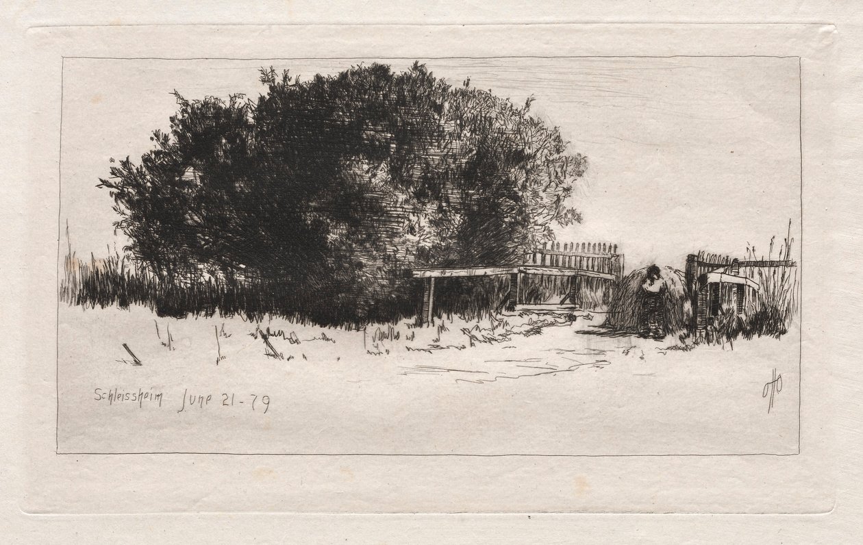 Kapı, Schleissheim, 1879. by Otto H. Bacher