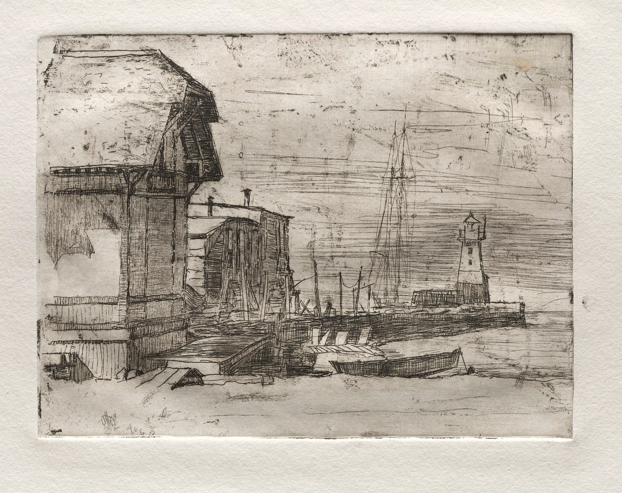 Batı İskelesi, 1878. by Otto H. Bacher