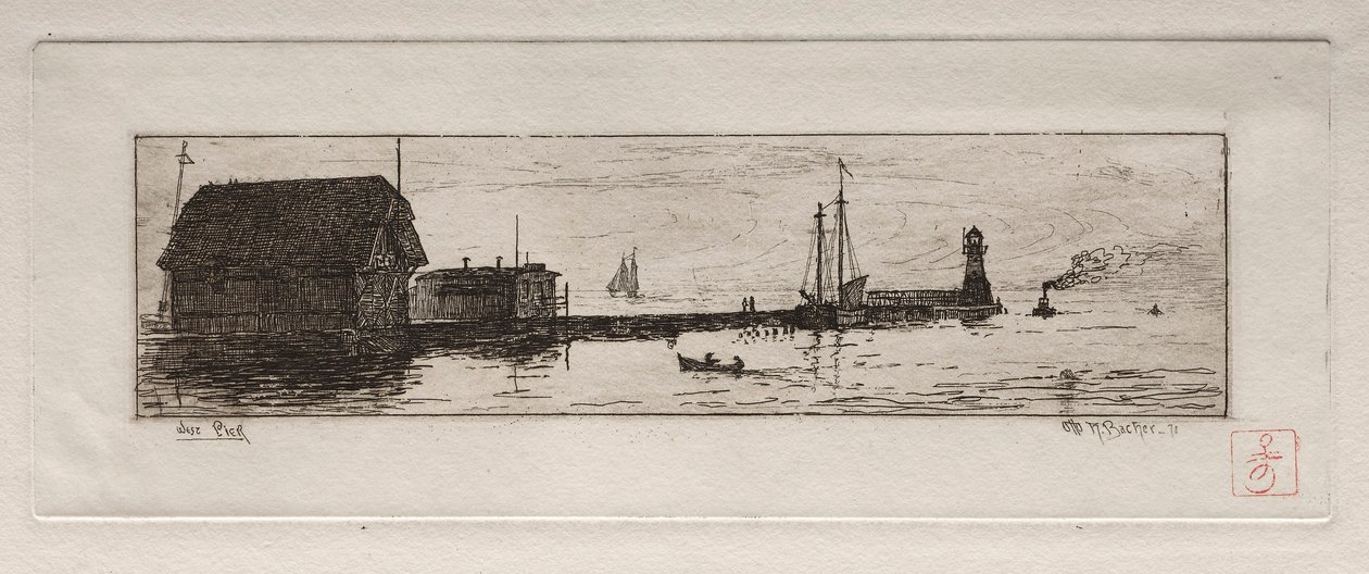 Batı İskelesi, Cleveland, 1878. by Otto H. Bacher