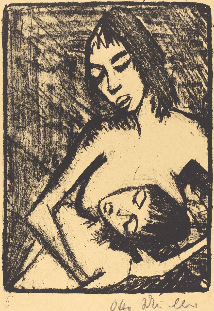 Anne ve Çocuk by Otto Müller