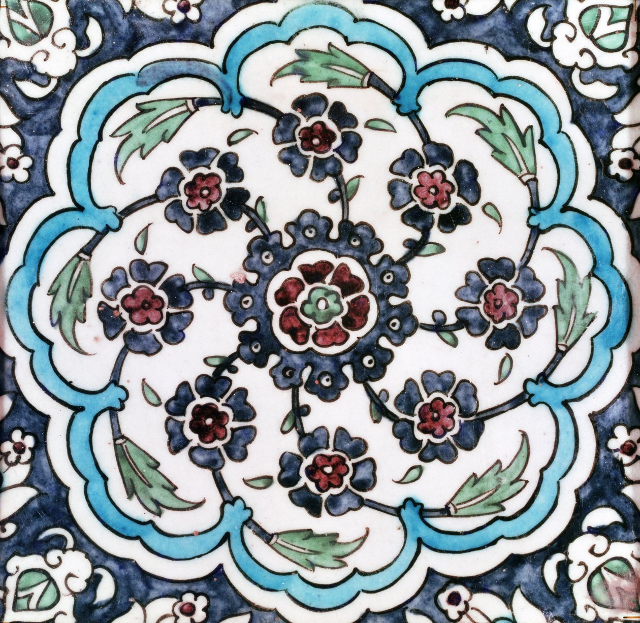 Çini (fritware) by Ottoman School
