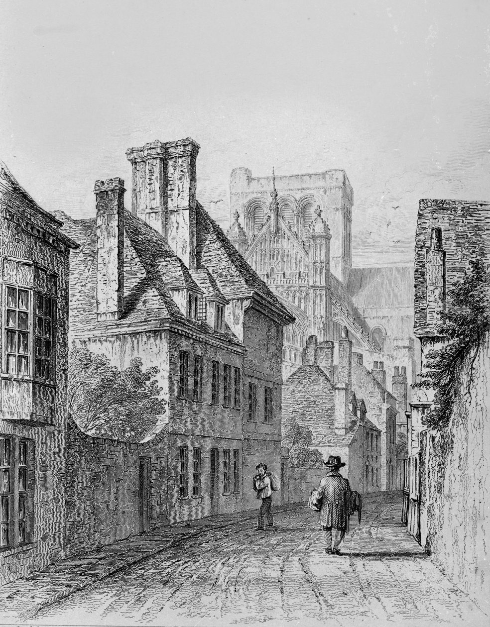Colebrook Caddesi Winchester, 1830 dolayları by Owen Brown Carter