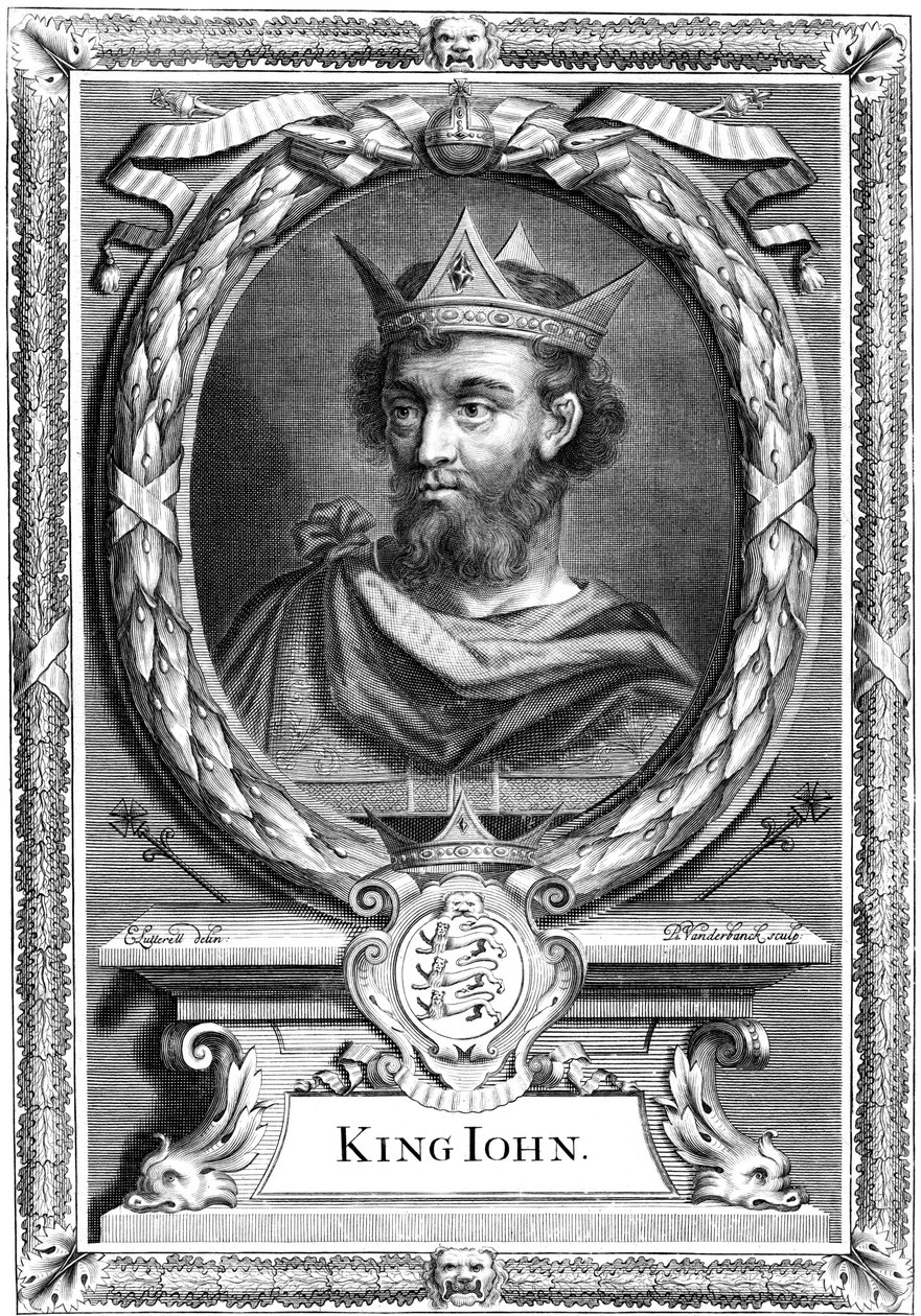 İngiltere Kralı John, c17. yüzyıl. by P. Vanderbanck