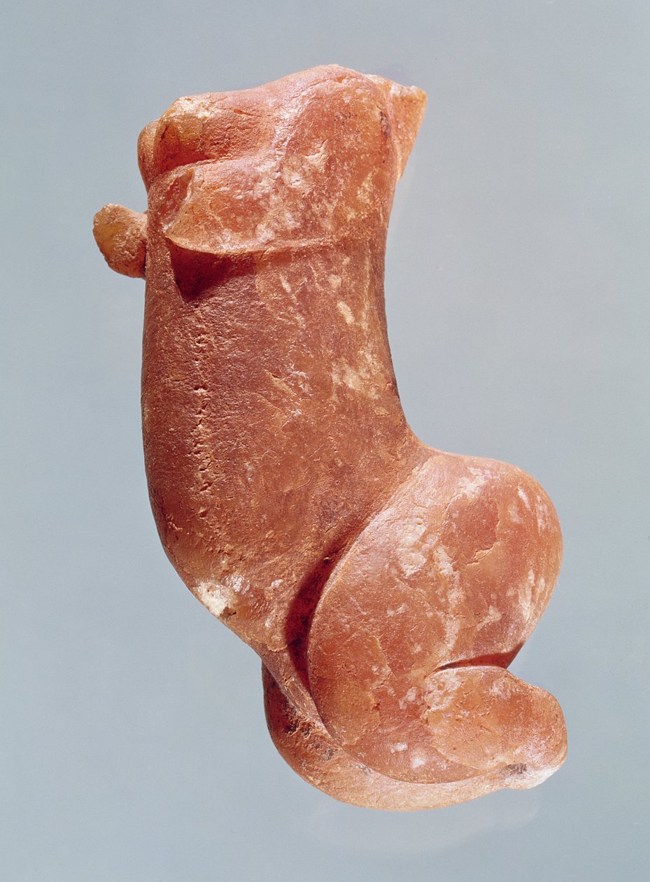 Sireuil Venüsü olarak bilinen genç bir kızın oyulması, MÖ 35000-8000 by Paleolithic