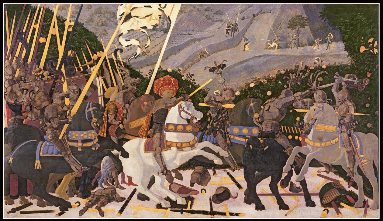 San Romano Savaşı, c.1438-40 (kavakta tempera) by Paolo Uccello