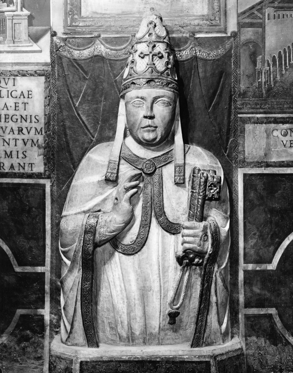 Papa Benedict XII (d.1342) by Paolo da Siena