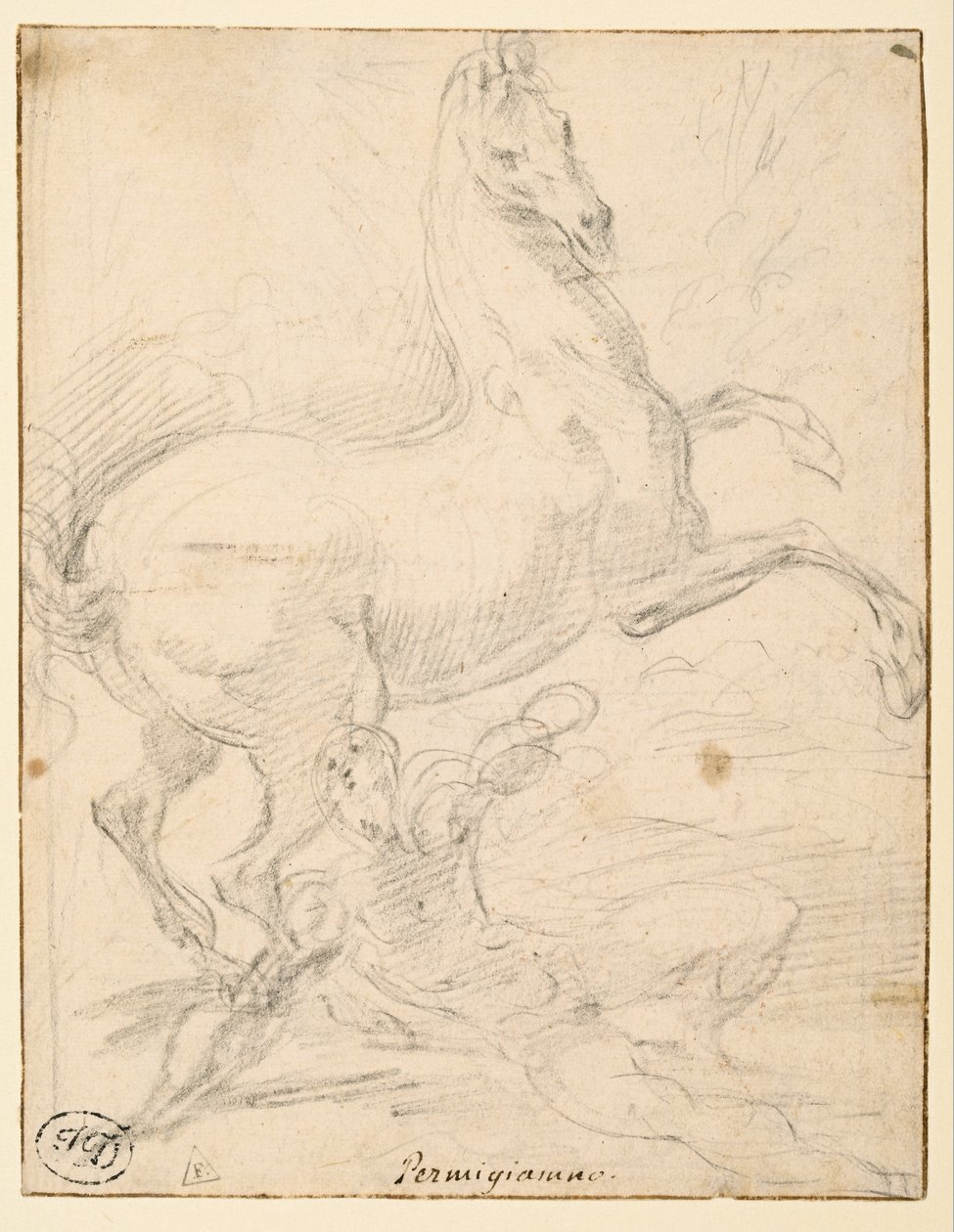 Aziz Paul Dönüşümü (rekto) by Parmigianino