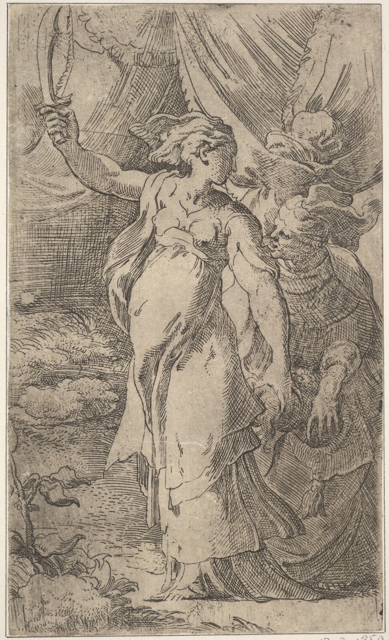 Judith, 16. yüzyılın başlarında. by Parmigianino