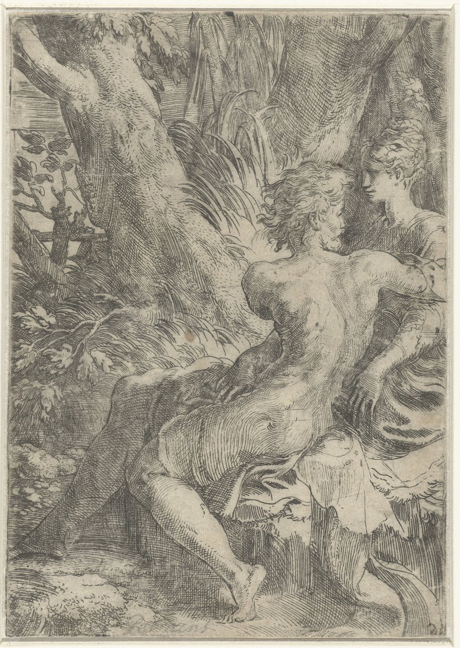 Çift sevmek by Parmigianino