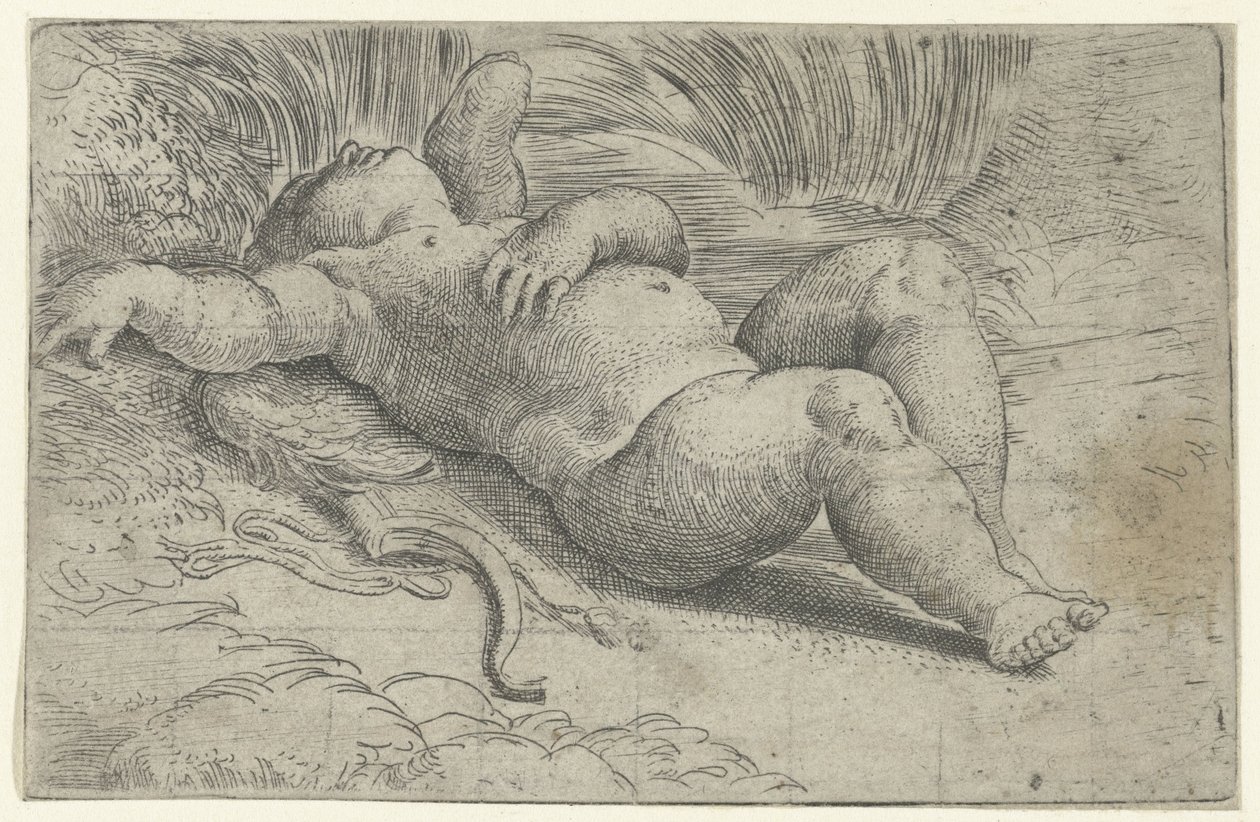 Uyuyan Aşk Tanrısı by Parmigianino