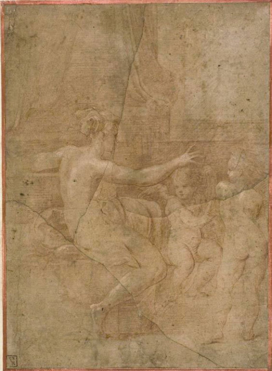 Cupid ve Putto ile Venüs by Parmigianino