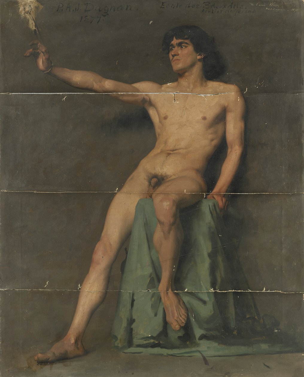erkek çıplak çalışma by Pascal Adolphe Jean Dagnan Bouveret