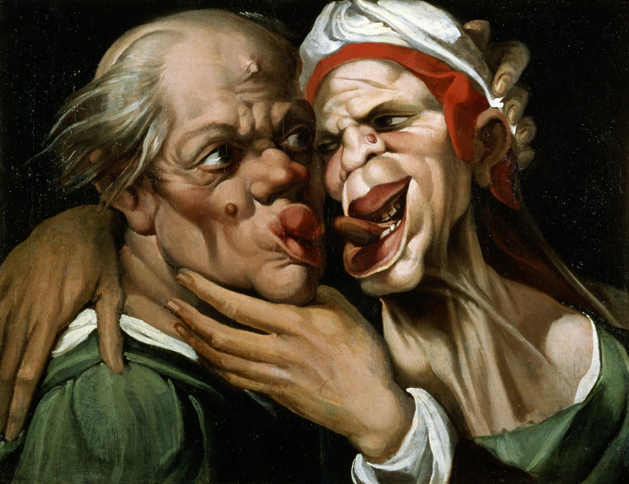 Karikatür (tuval üzerine yağlı boya) by Passarotti Passarotti