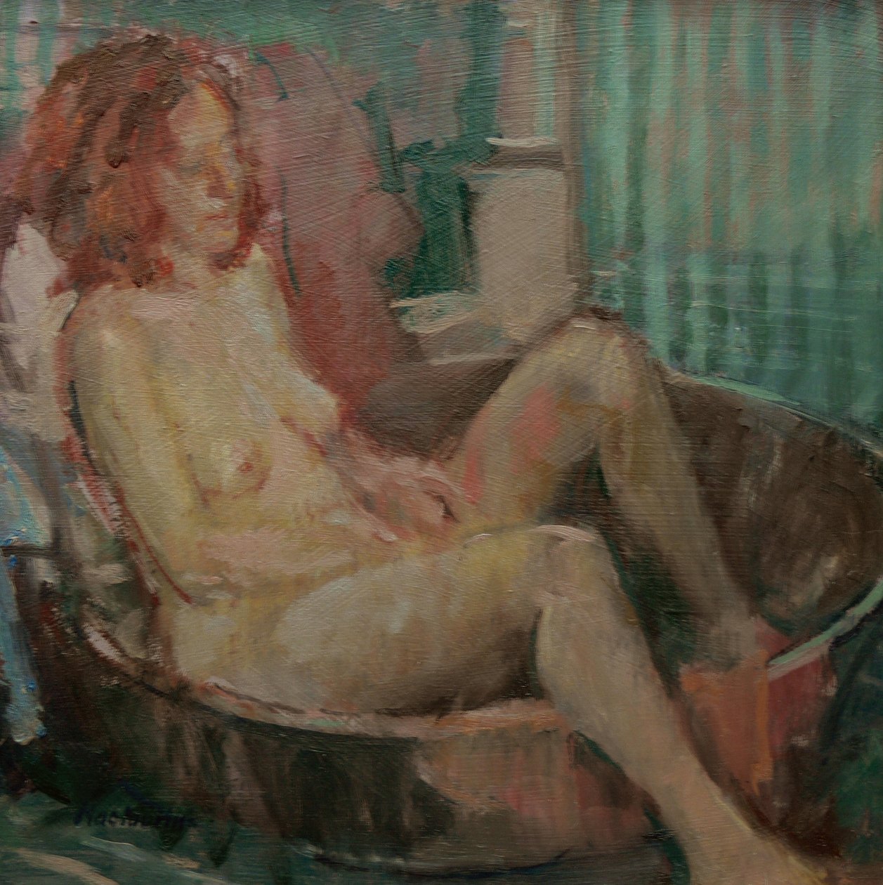 eski küvette çıplak, 2008 by Pat Maclaurin