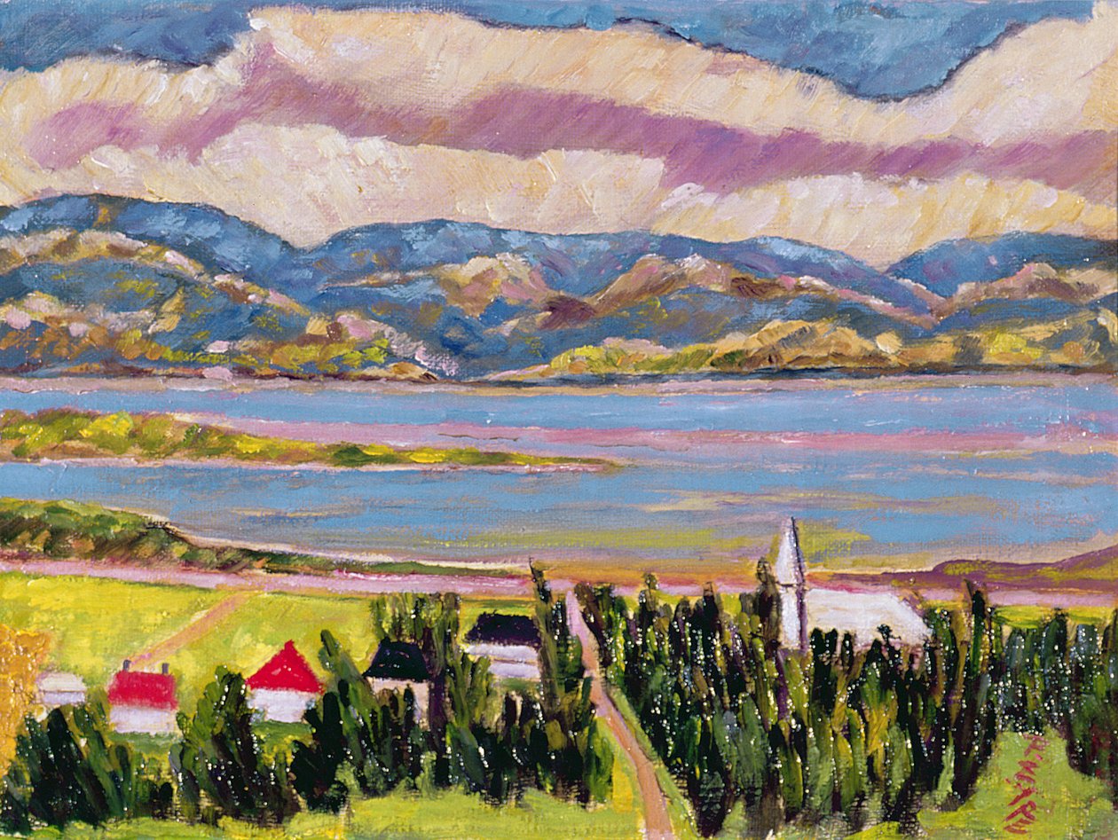 St. Germain, Quebec (keten üzerine yağ) by Patricia Contemporary Artist Eyre