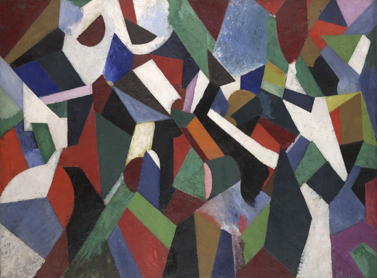 ಸಂಯೋಜನೆ II, c.1916 (ಕ್ಯಾನ್ವಾಸ್ ಮೇಲೆ ತೈಲ)ಟರ್ಕ್ by Patrick Henry Bruce
