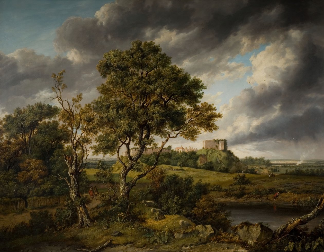 Carisbrooke Kalesi, Wight Adası, 1831. by Patrick Nasmyth