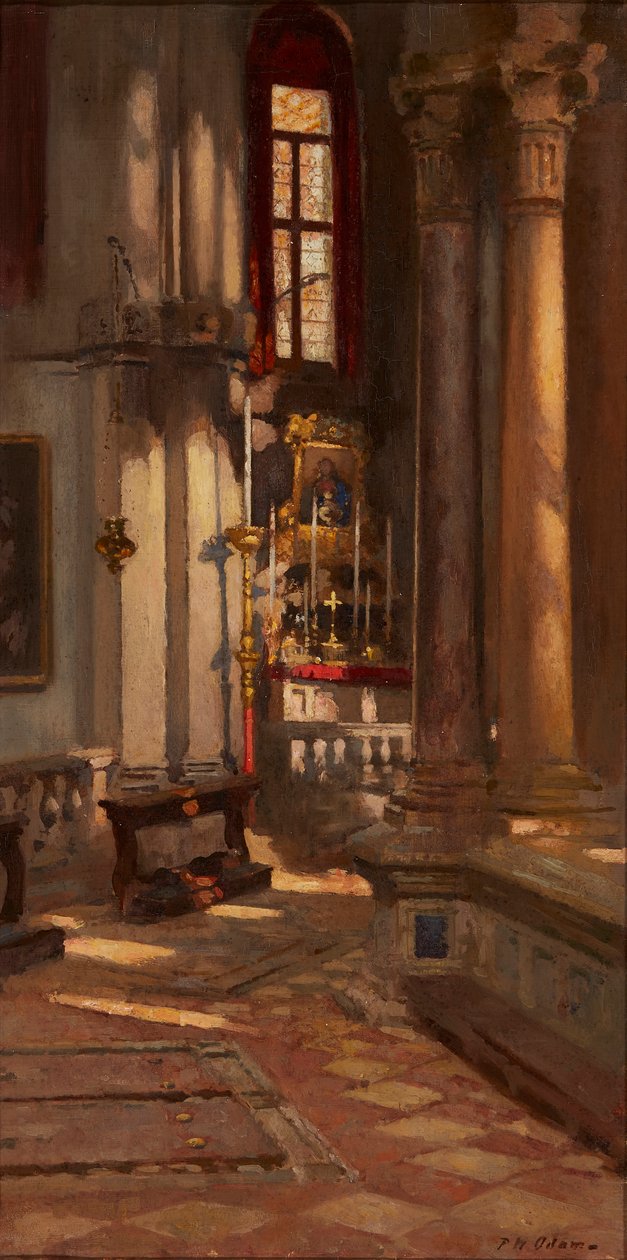 San Zaccaria, Venedik (tuval üzerine yağlı boya) by Patrick William Adam