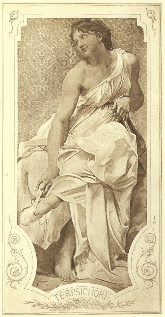 Terpsichore, Koro Dansının İlham Perisi (fotogravür) by Paul Baudry