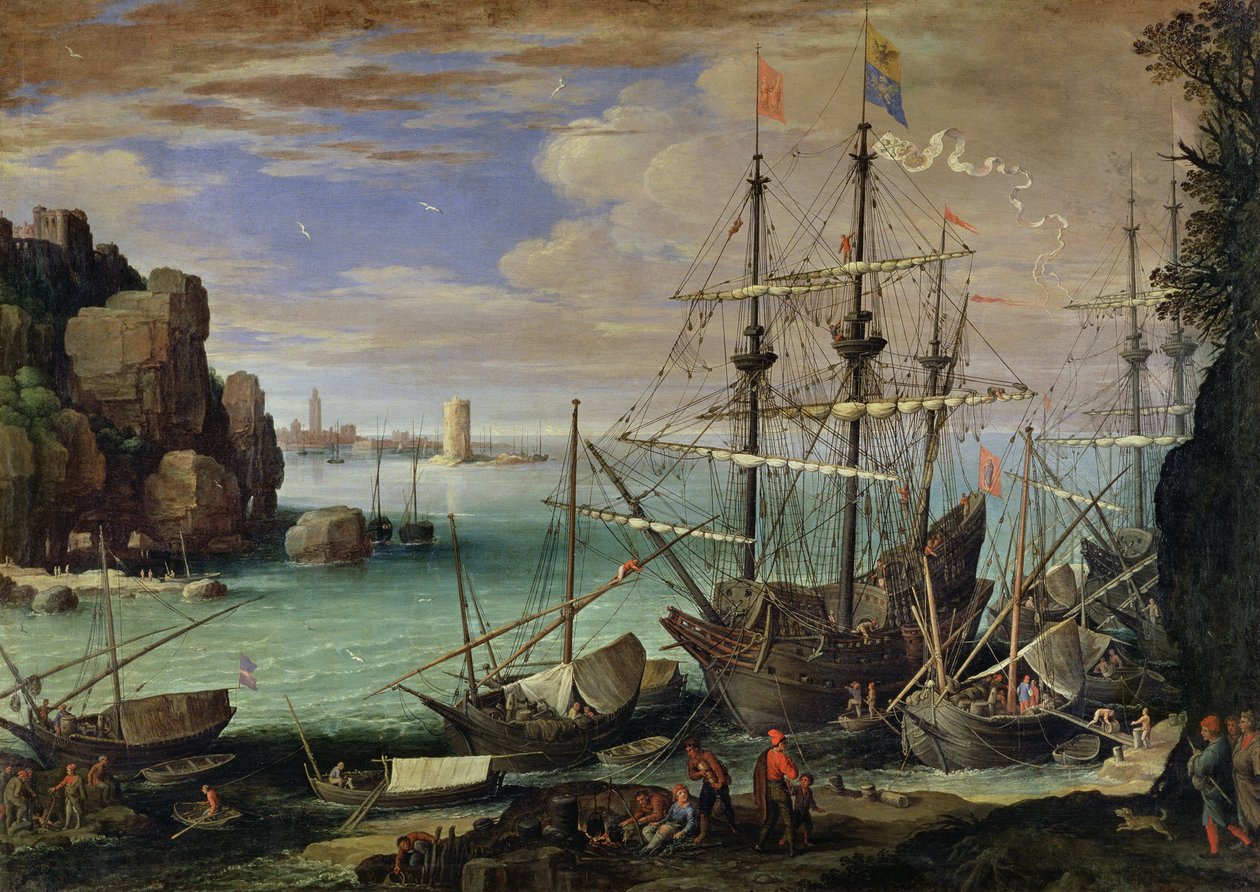 Bir Deniz Limanı Sahnesi by Paul Bril