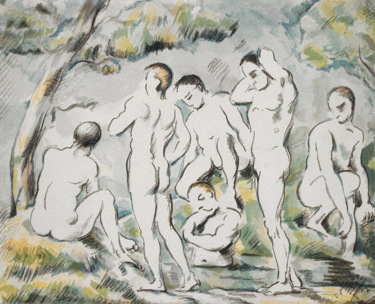 Yıkananlar, Küçük Tabak, 1896-97 by Paul Cézanne
