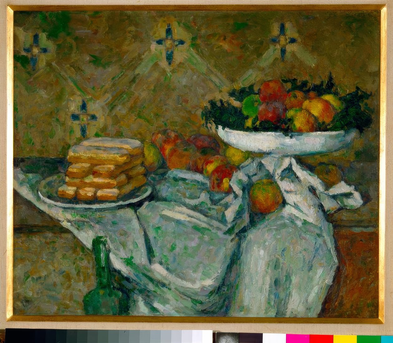 Meyve tabağı ve kurabiye tabağı by Paul Cézanne