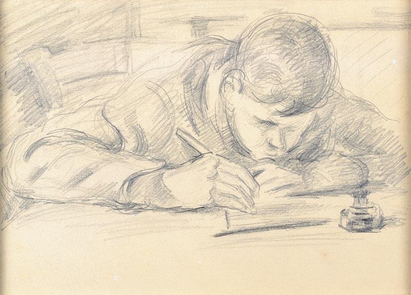 sanatçının oğlu by Paul Cézanne
