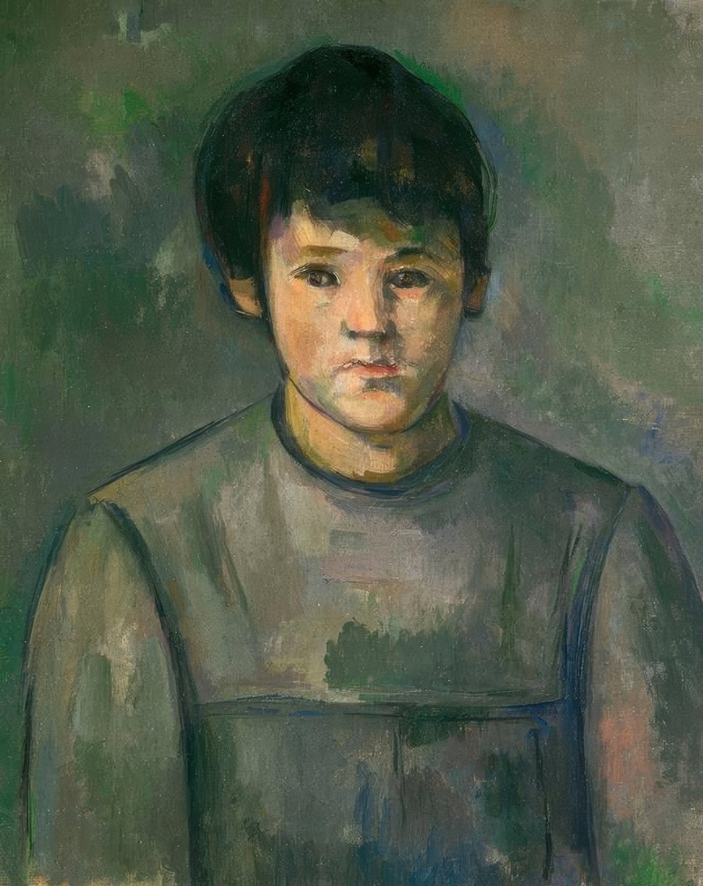 Küçük bir kızın portresi by Paul Cézanne