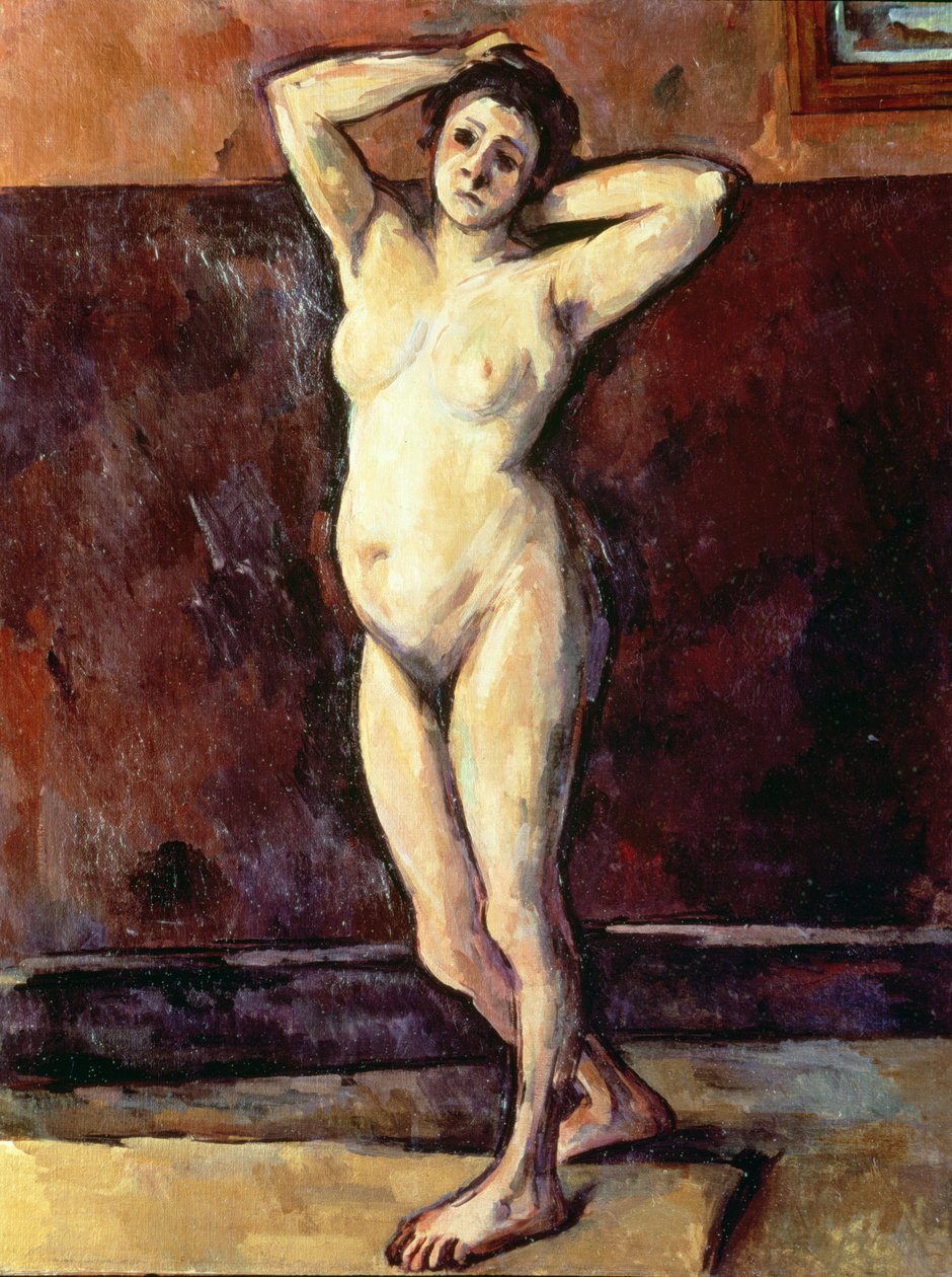 çıplak kadın ayakta by Paul Cézanne