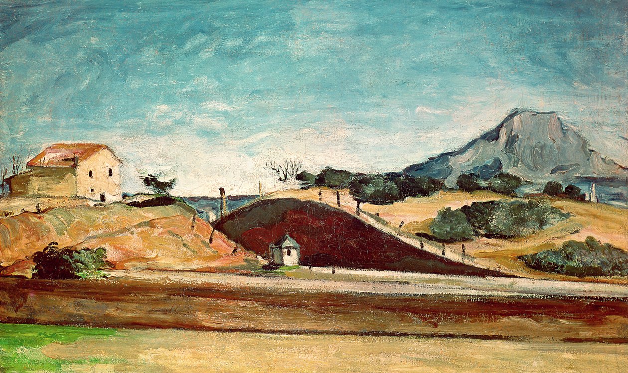 Demiryolu Kesimi, c.1870 by Paul Cézanne