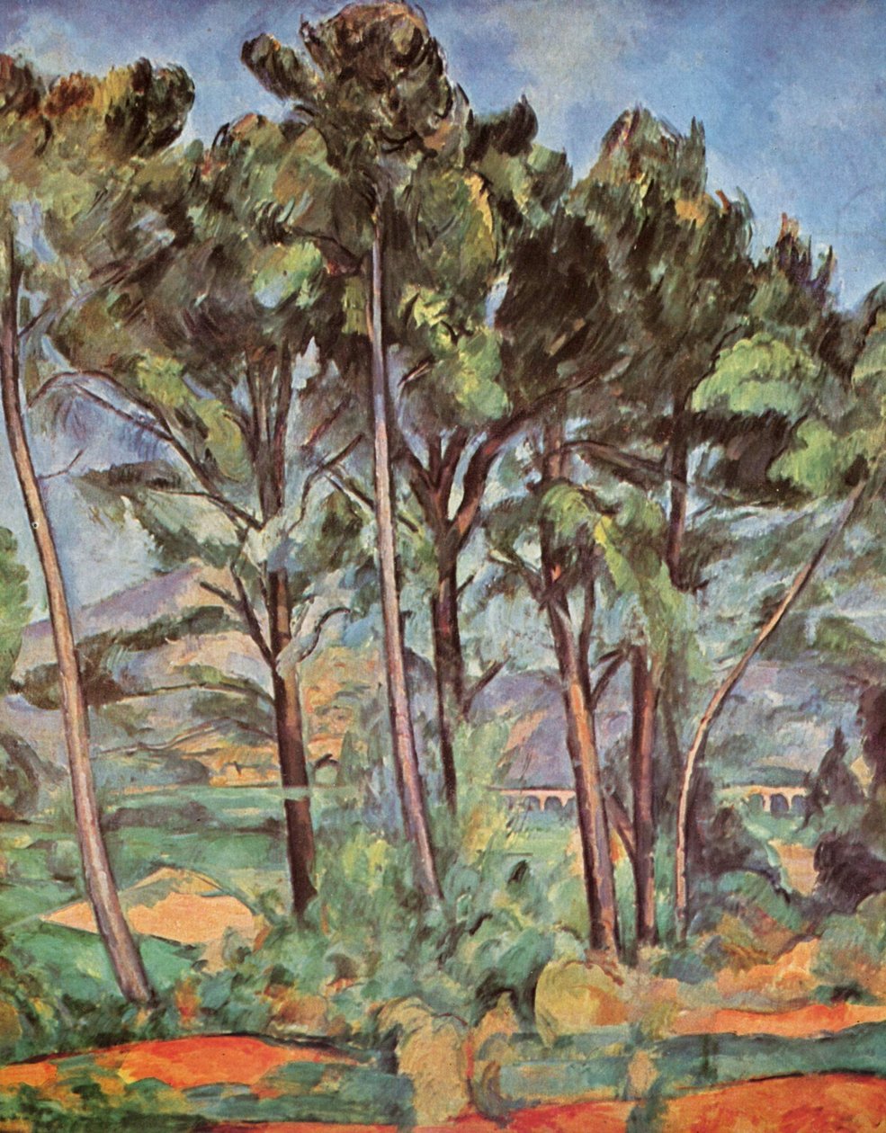 viyadük by Paul Cézanne