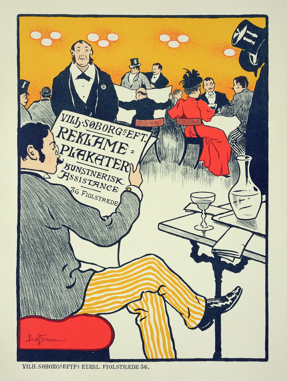 Reproduction of a poster advertising 