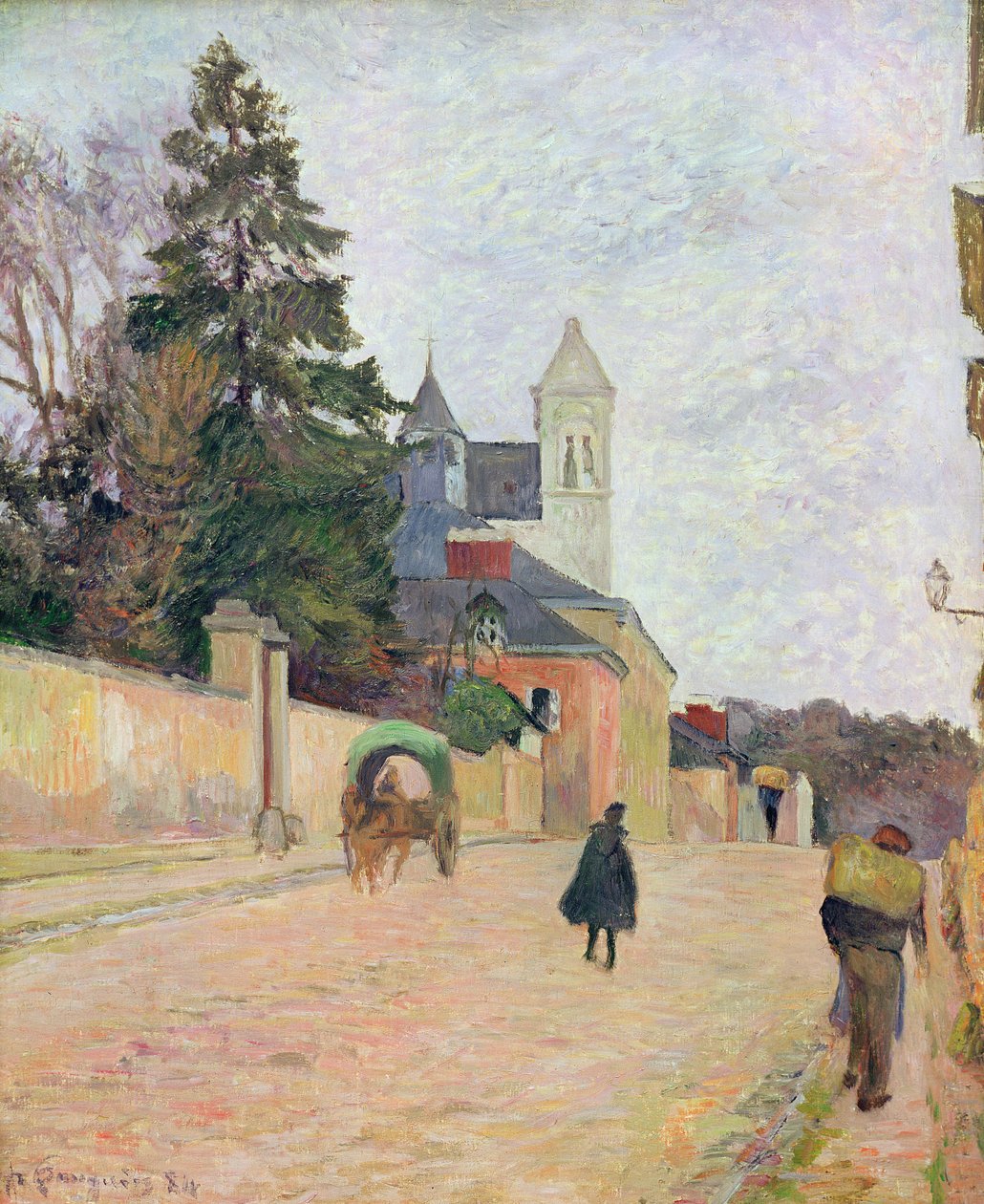 Bir Köy Yolu, 1884 by Paul Gauguin