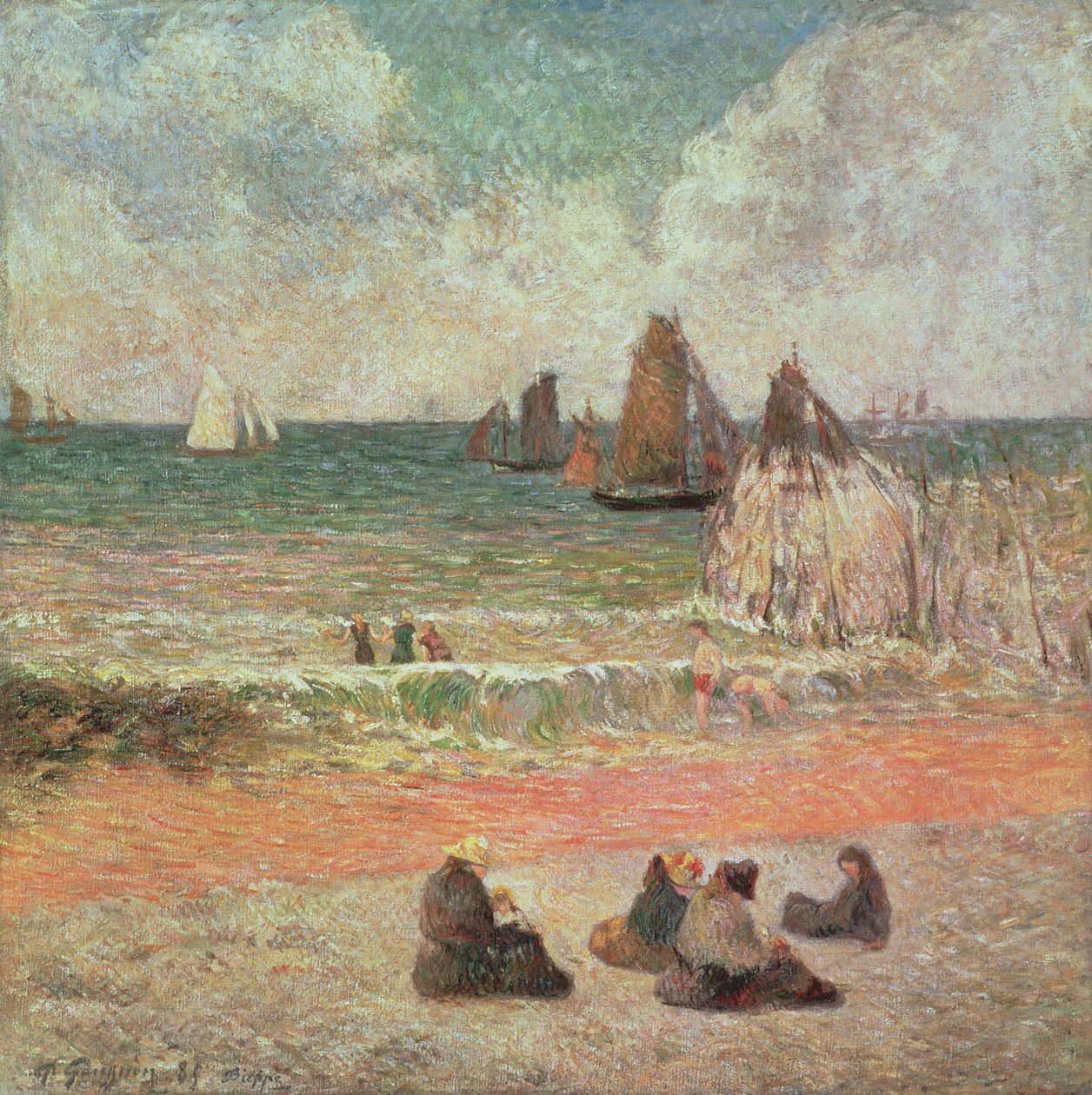 Banyo, Dieppe, 1885 by Paul Gauguin