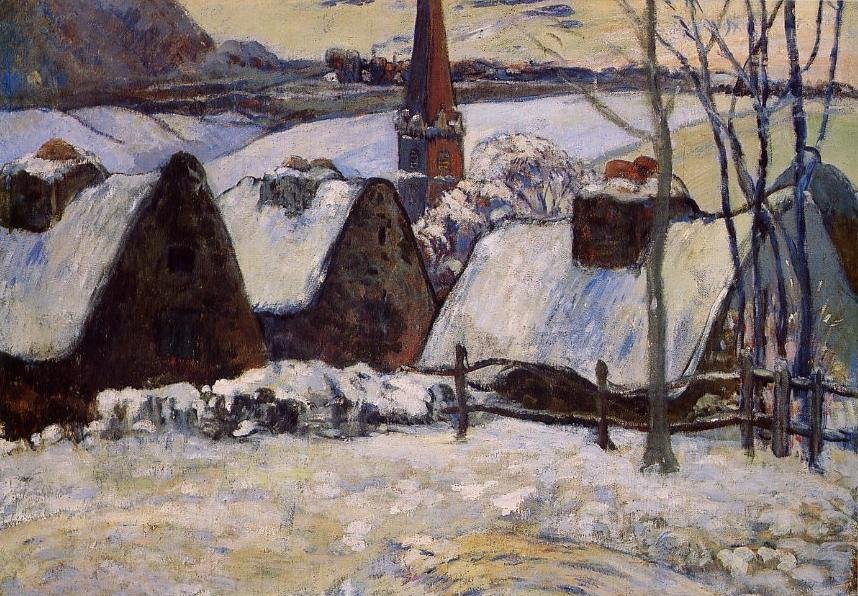 Karda Breton Köyü by Paul Gauguin