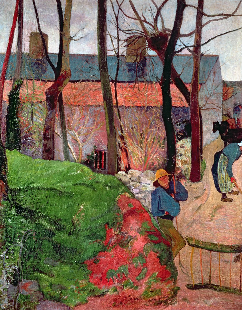 ಲೆ ಪೌಲ್ಡು, 1890 ಟರ್ಕ್‌ನಲ್ಲಿರುವ ಕಾಟೇಜ್ by Paul Gauguin