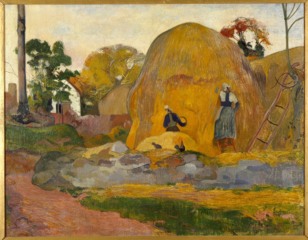 Sarı değirmen taşları veya sarı hasat by Paul Gauguin