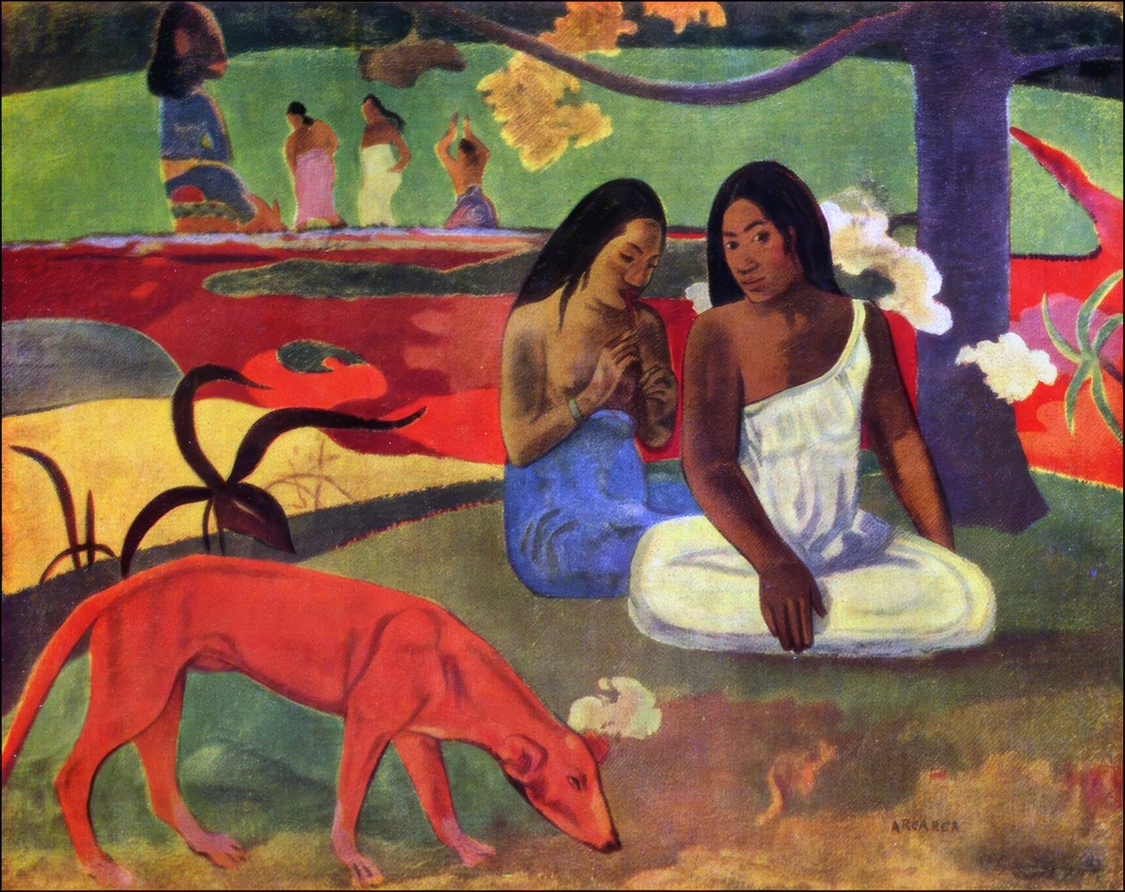 Tahiti: Arearea veya Joyousness, Paul Gauguin (1892) by Paul Gauguin