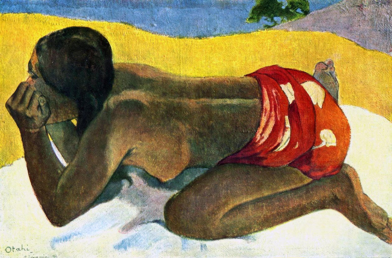 Tahiti: Otaki (Yalnız), Paul Gauguin (1893) by Paul Gauguin