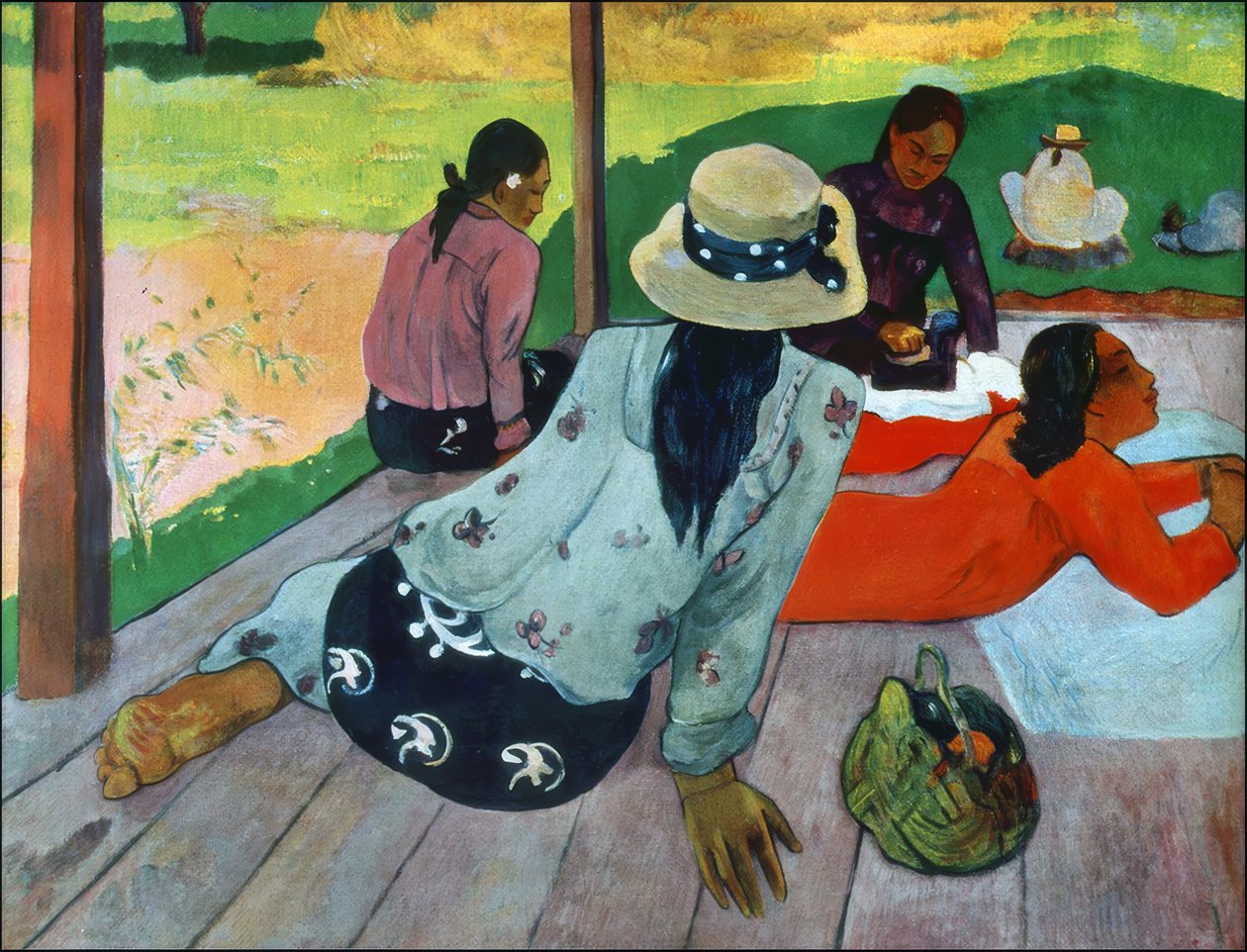 Tahiti: Siesta, Paul Gauguin (c.1893) by Paul Gauguin