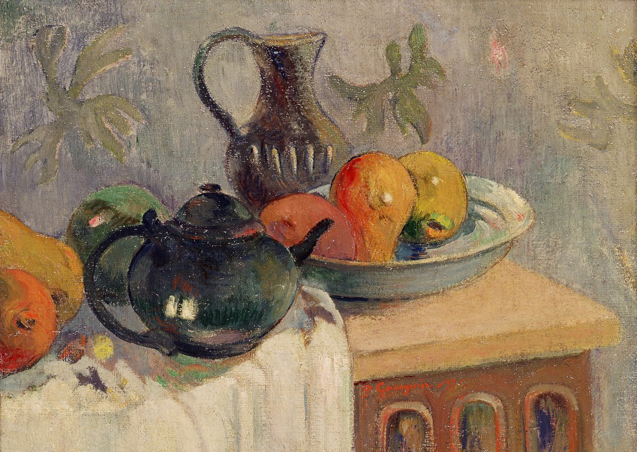 Çaydanlık, Sürahi ve Meyve, 1899 by Paul Gauguin