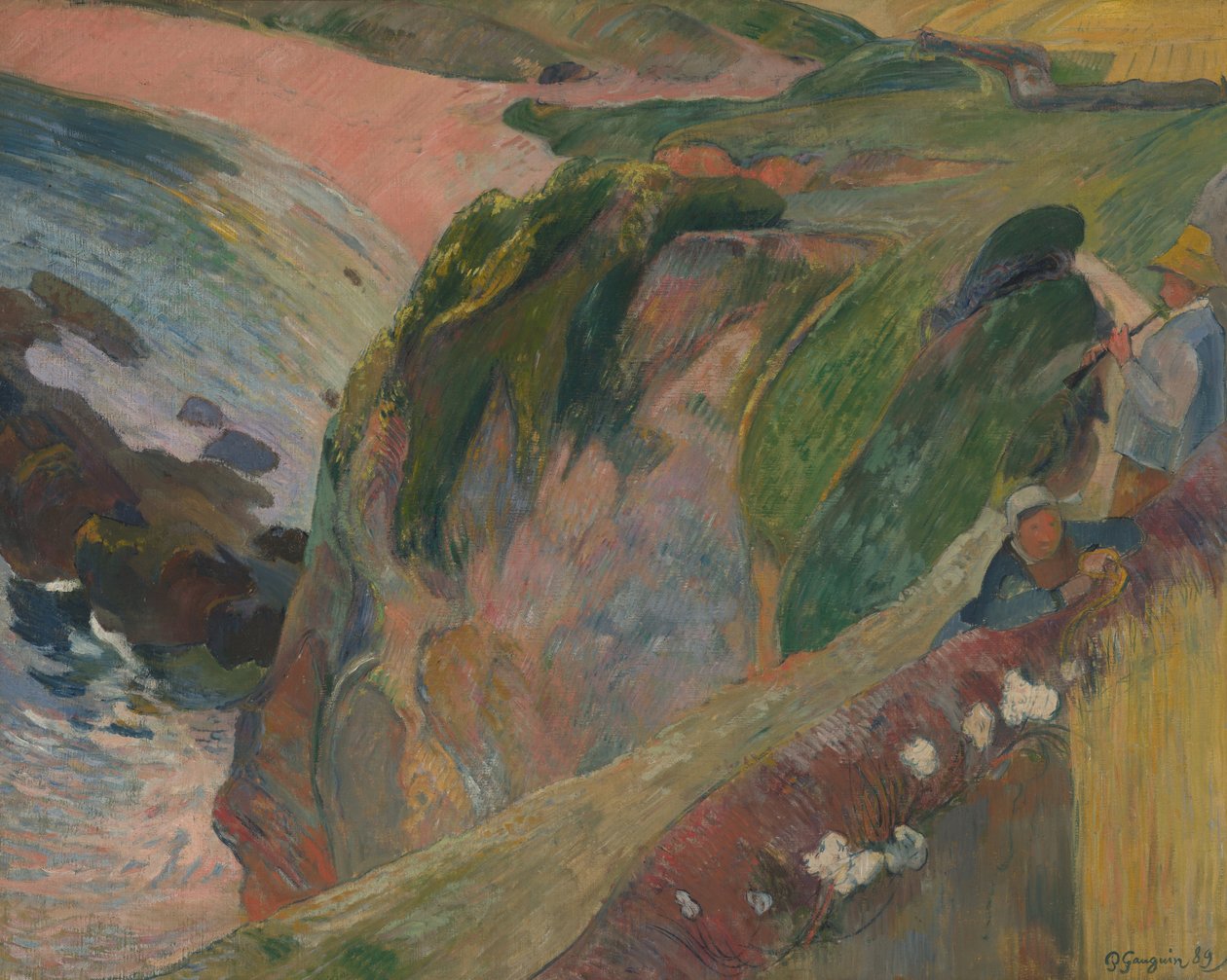 Uçurumdaki Flageolet Oyuncusu by Paul Gauguin