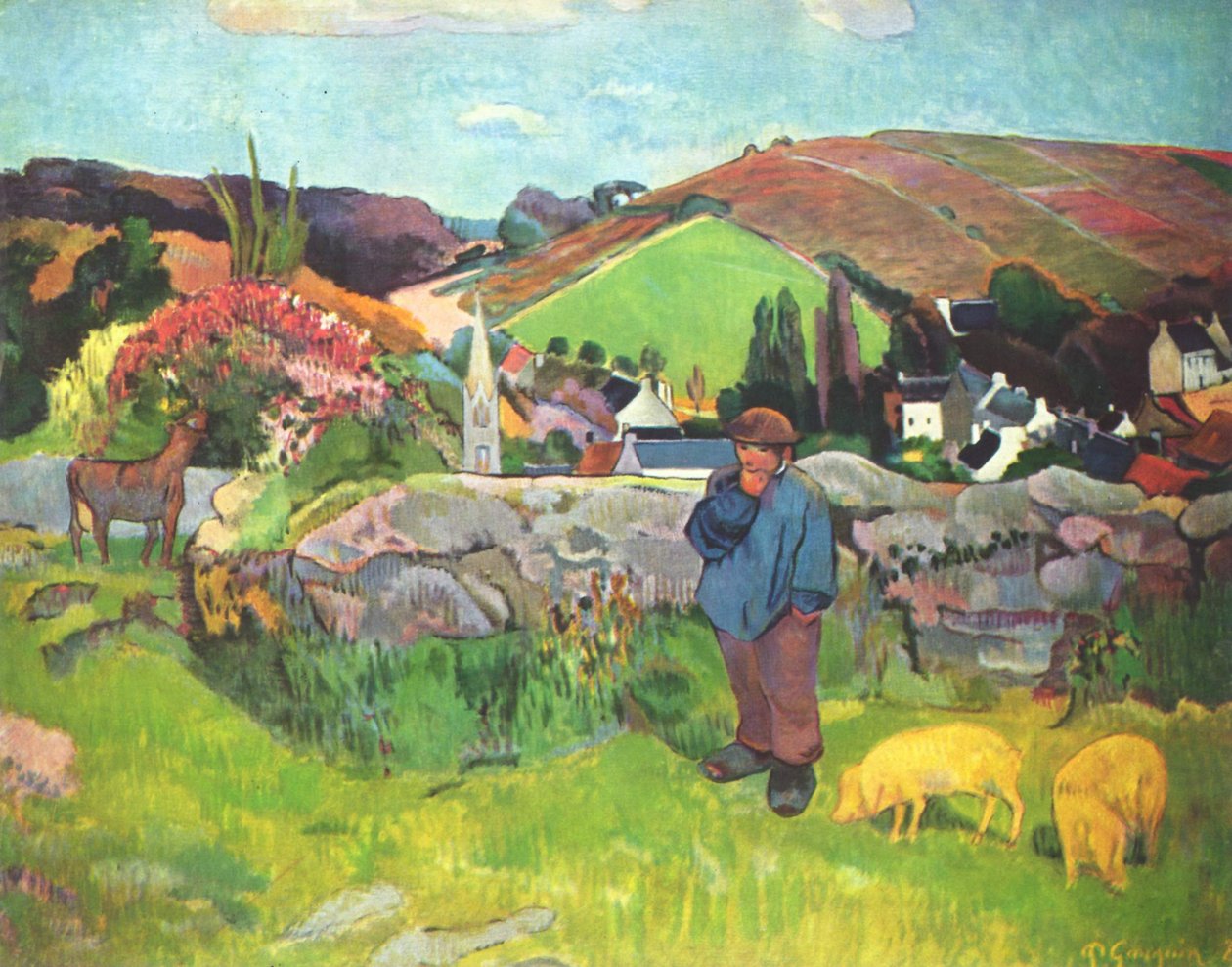 domuz çobanı by Paul Gauguin