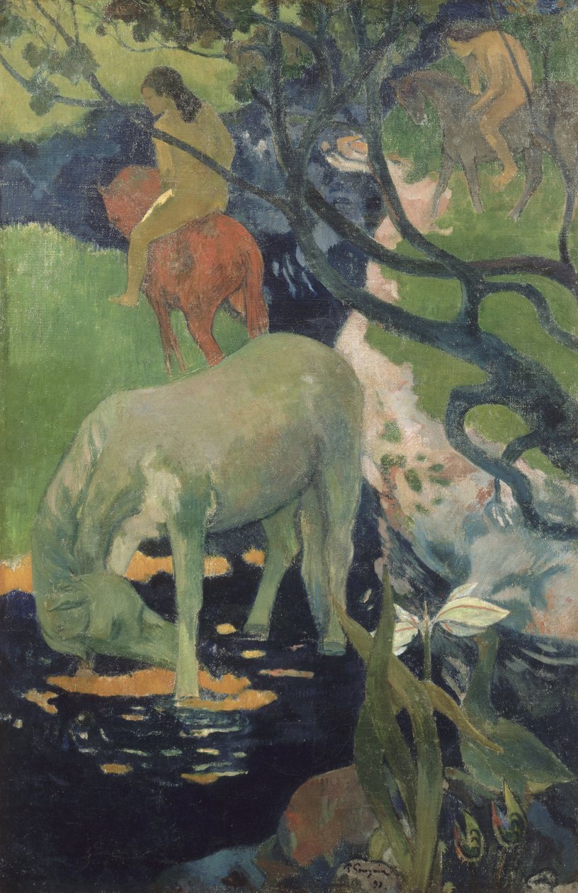 Beyaz At by Paul Gauguin