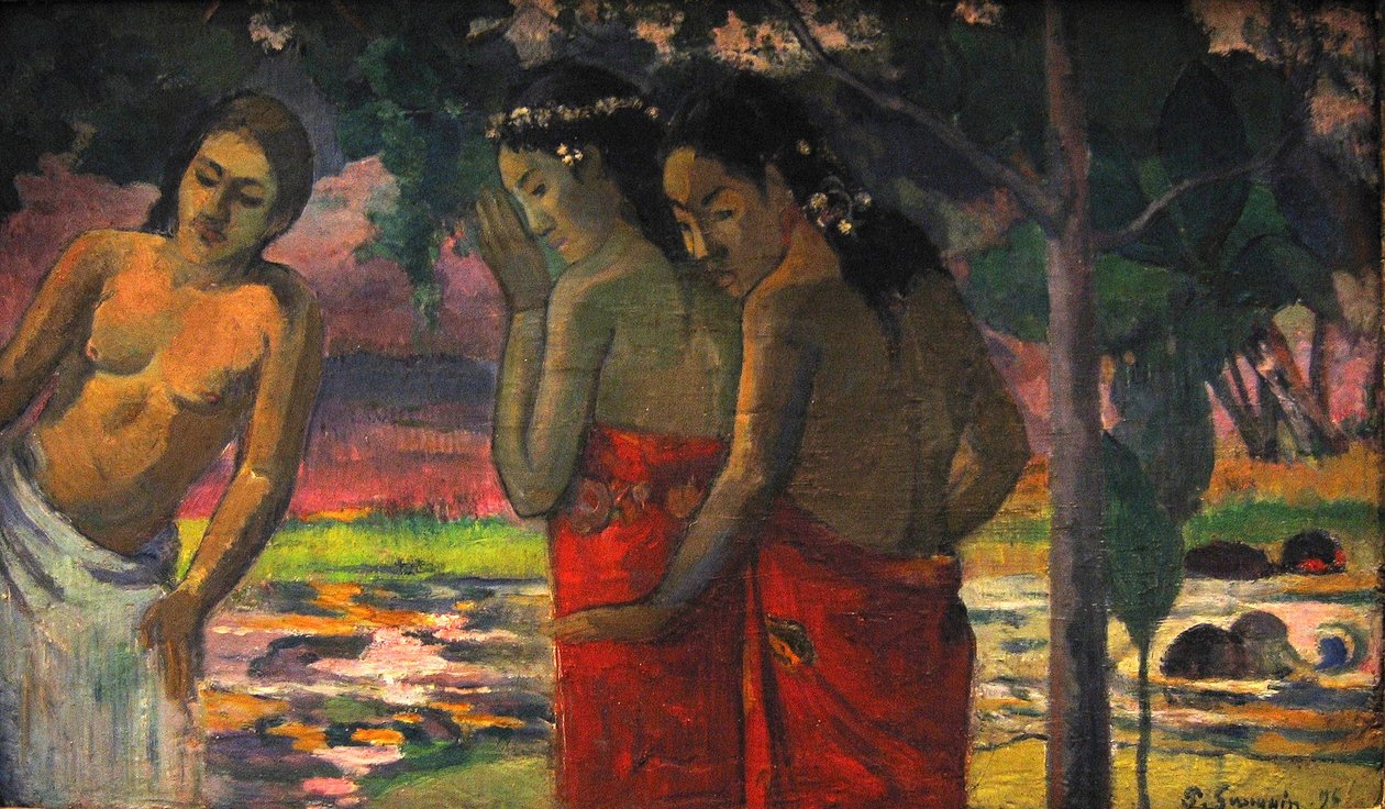 Üç Tahitili Kadın by Paul Gauguin