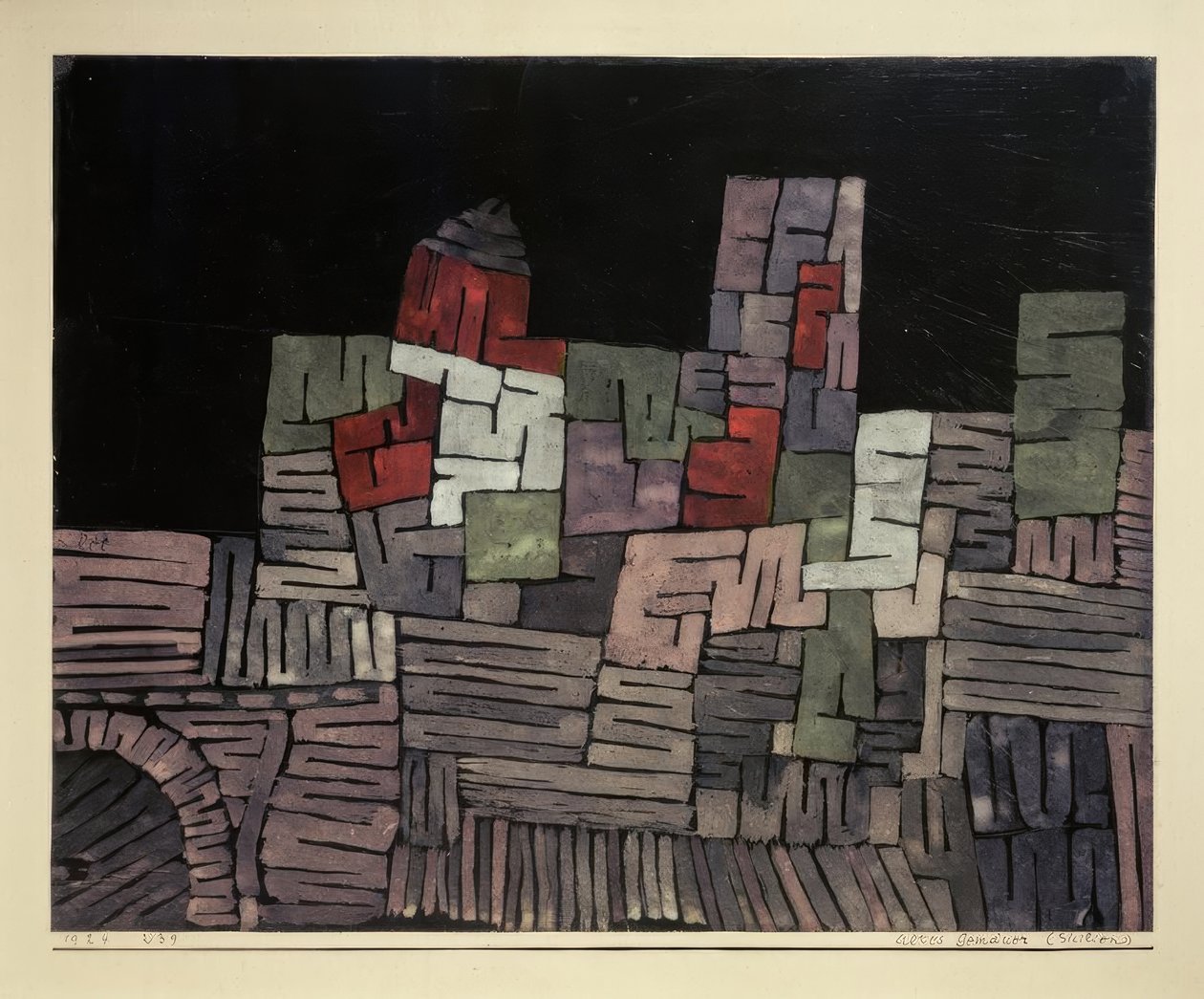 Eski duvarlar, Sicilya by Paul Klee