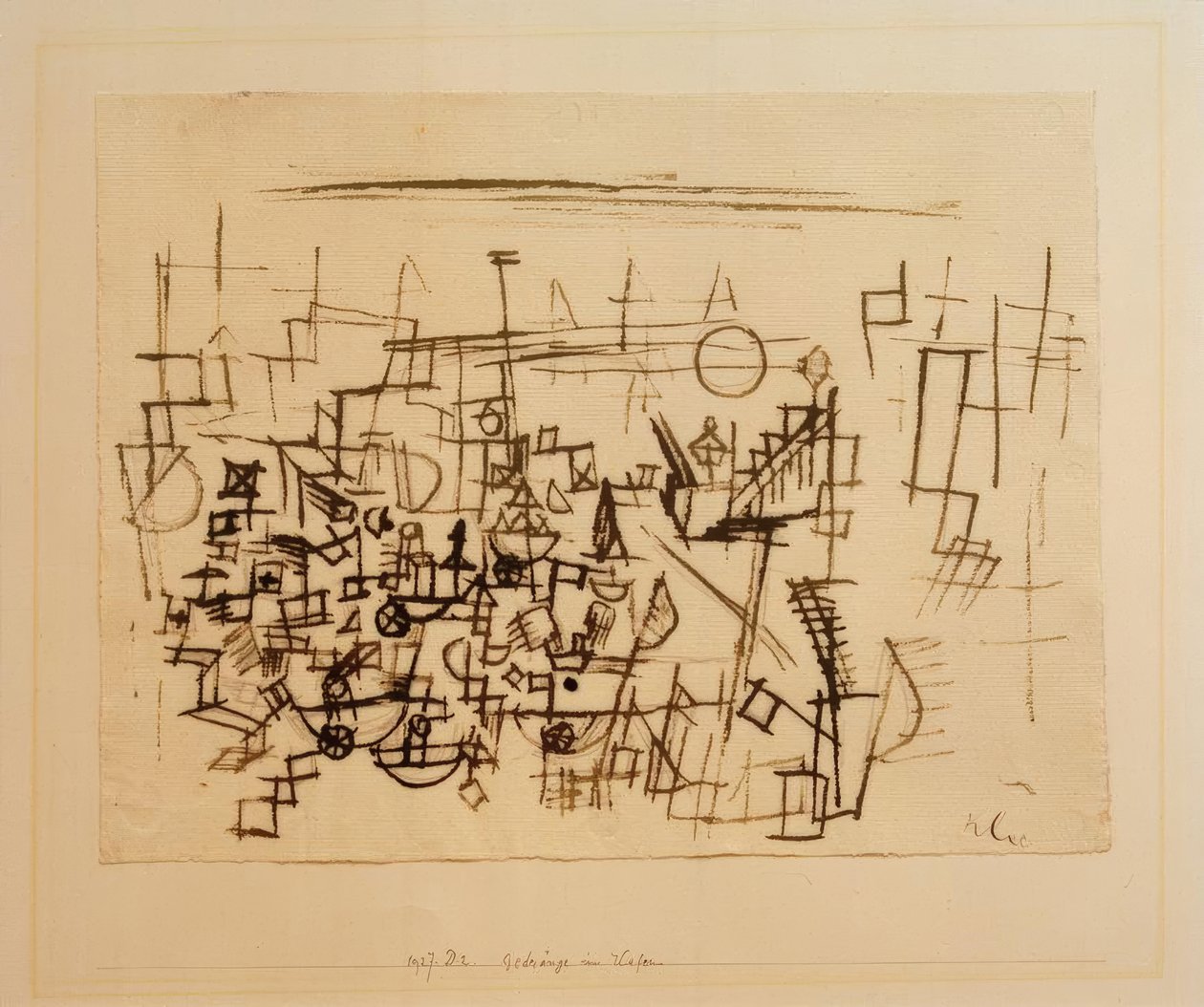 Limandaki kalabalık by Paul Klee