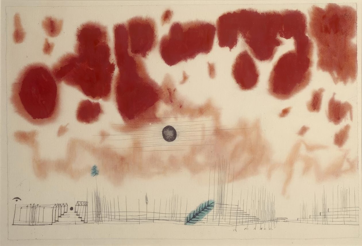 Bor üzerinde bulutlar by Paul Klee