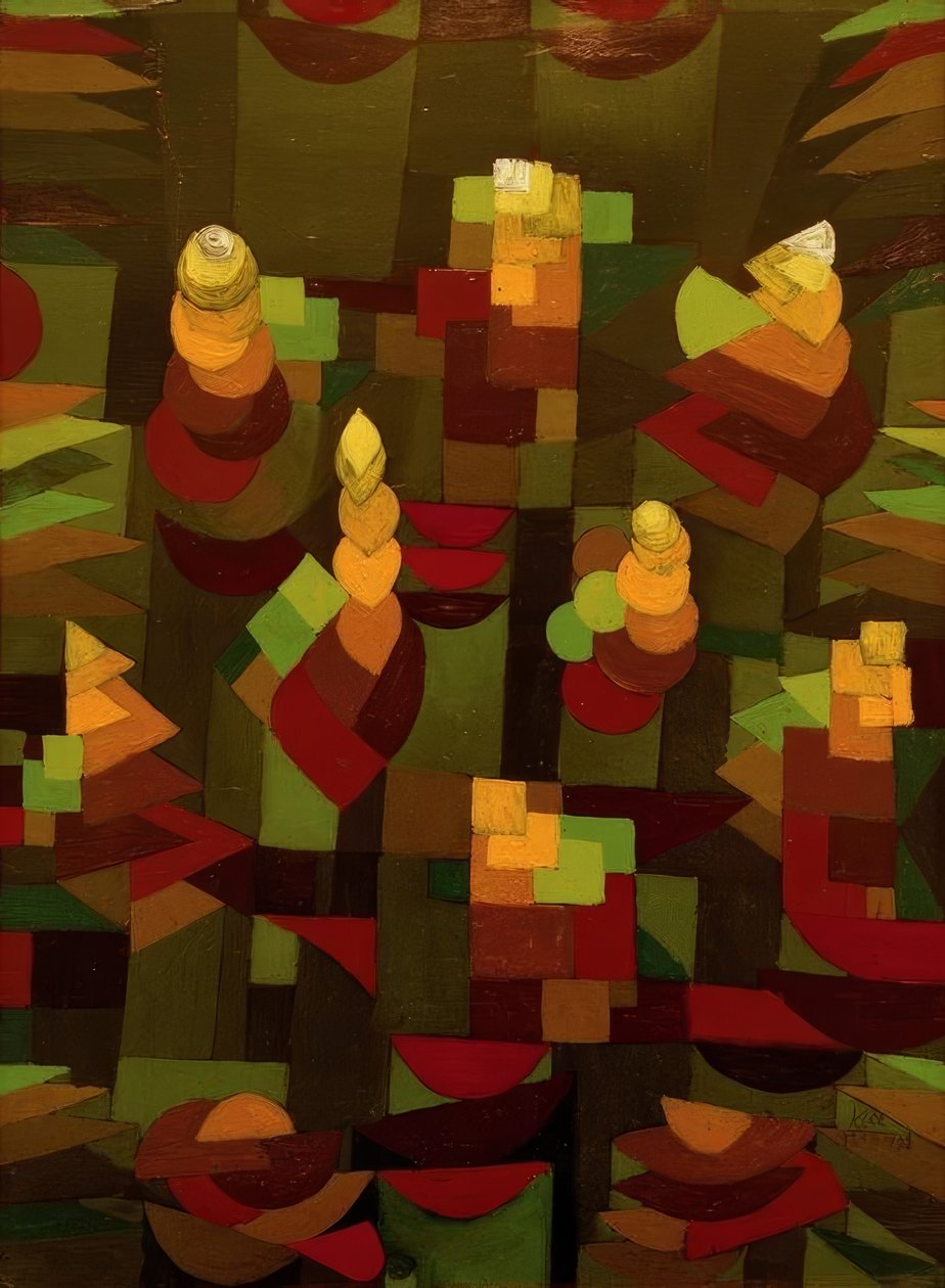 Bitki büyümesi by Paul Klee