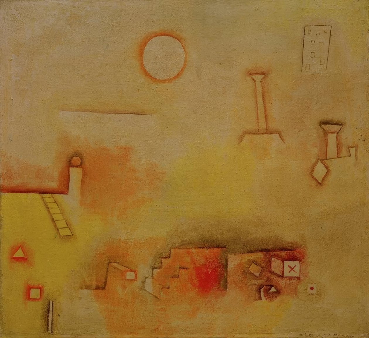 Yeniden yapılanma by Paul Klee